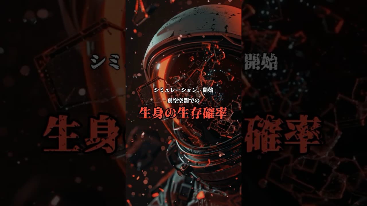 宇宙で「生身」になると?凍る前に破裂します #雑学 #科学 のサムネイル