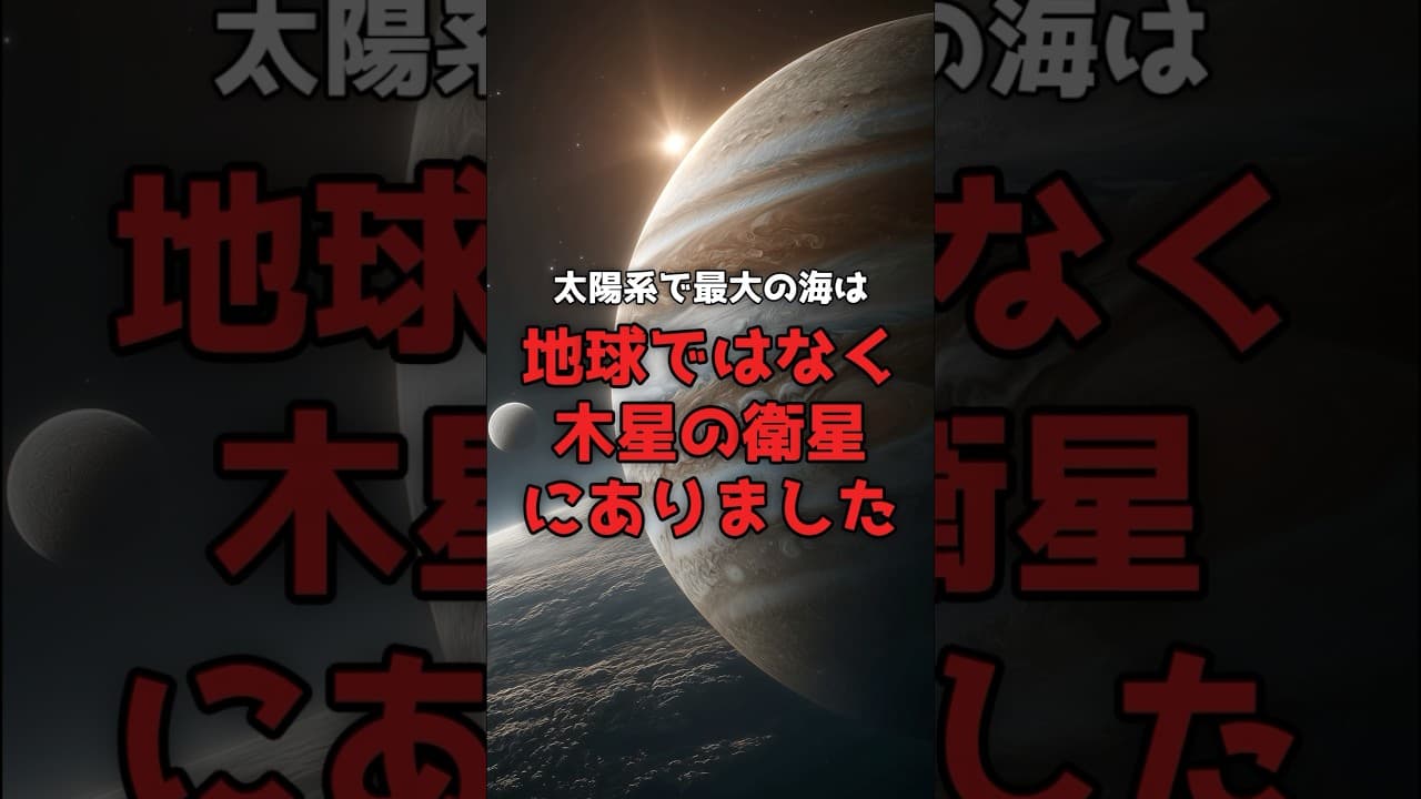 【地球以外の海】太陽系で最大の海は、地球にはありません。 #宇宙 #エウロパ のサムネイル