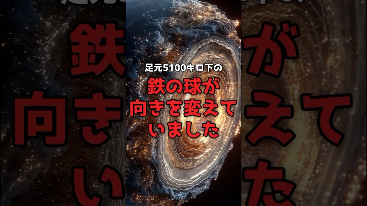 【足元5100km】地球の中心は、向きを変えはじめた。 #地球科学 #内核 のサムネイル