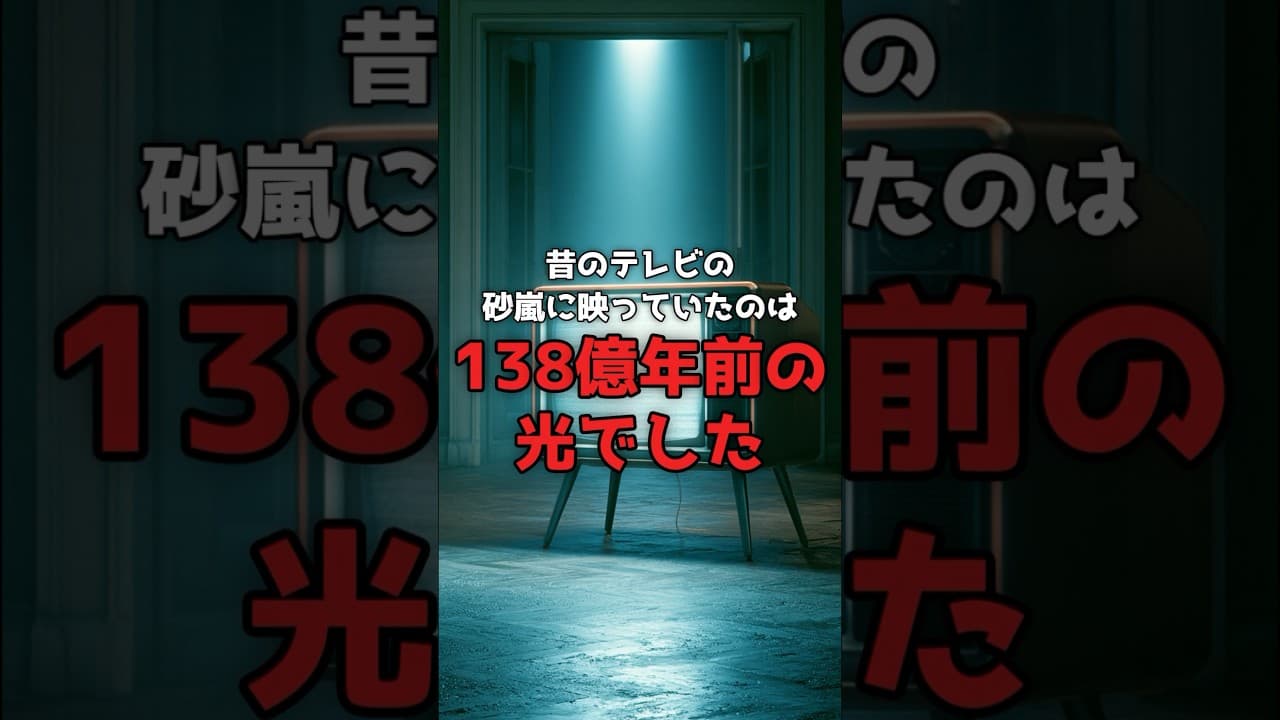 【138億年前の光】テレビの砂嵐に、宇宙の始まりが映っていた。 #CMB #ビッグバン のサムネイル